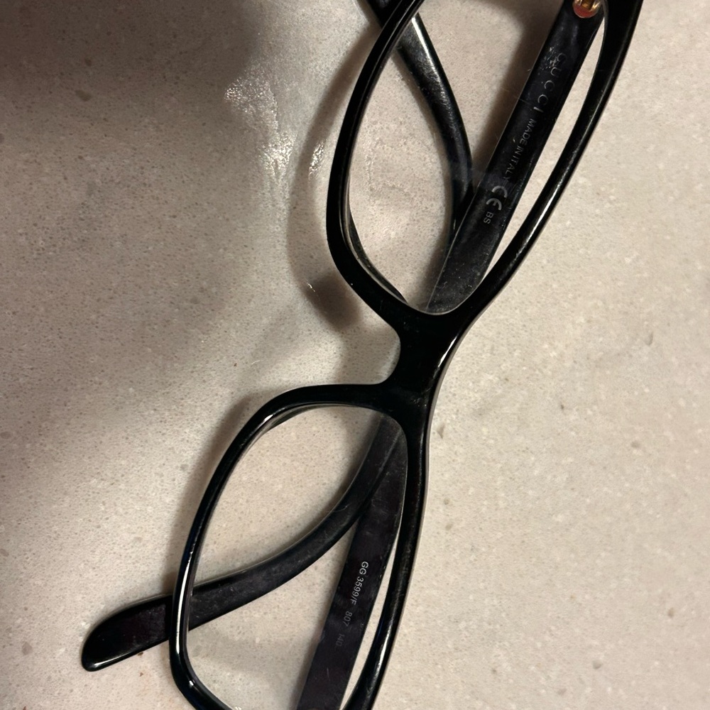 Gucci Black Rectangular Eyeglasses - image 6